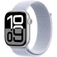Apple Watch Series 10 42mm Silver Aluminium Case with Blue Cloud Sport Loop - Smart Watch