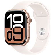 Apple Watch Series 10 42 mm Rožovo zlatý hliník so svetlo rumenným športovým remienkom – M/L - Smart hodinky