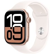 Apple Watch Series 10 46mm Rose Gold Aluminium Case with Light Blush Sport Band - S/M - Smart Watch