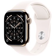 Apple Watch Series 11 Cellular 42mm Gold Titanium with Light Yellow Sport Strap - S/M - Smart Watch