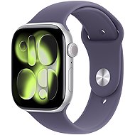 Apple Watch Series 11 Cellular 42mm Silver Aluminum with Mist Purple Sport Strap - M/L - Smart Watch