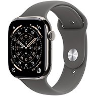 Apple Watch Series 11 Cellular 42mm Natural Titanium with Rock Grey Sport Strap - S/M - Smart Watch