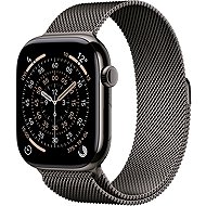Apple Watch Series 11 Cellular 46mm Slate Titanium Case with Slate Milanese Loop - S/M - Smart Watch