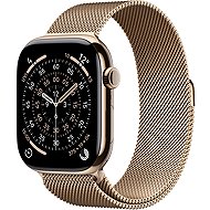 Apple Watch Series 11 Cellular 46mm Gold Titanium with Gold Milanese Tension - M/L - Smart Watch