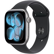 Apple Watch Series 11 Cellular 46mm Space Grey Aluminum with Black Sport Strap - S/M - Smart Watch