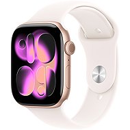 Apple Watch Series 11 Cellular 46mm Rose Gold Aluminum with Light Yellow Sport Strap - M/L - Smart Watch
