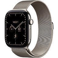 Apple Watch Series 12 Cellular 42mm Natural Titanium Case with Natural Milanese Loop - Smart Watch