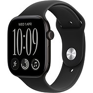 Apple Watch Series 12 Cellular 42mm Black Aluminium with Black Sport Band - S/M - Smart Watch