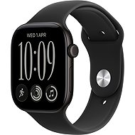 Apple Watch Series 12 42mm Black Aluminium with Black Sport Band - M/L - Smart Watch