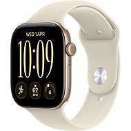 Apple Watch Series 12 42mm Gold Aluminium Case with Sand Sport Band - M/L - Smart Watch