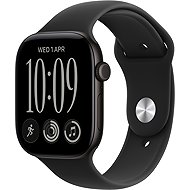 Apple Watch Series 12 Cellular 46mm Black Aluminium with Black Sport Band - S/M - Smart Watch