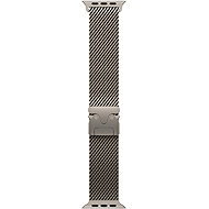 Apple Watch 49mm Milanese Natural Titanium Tension - Large - Watch Strap