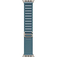 Apple Watch 49mm Light Blue Alpine Pull - Large - Natural Titanium - Watch Strap