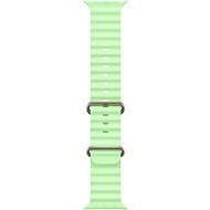 Apple Watch 49mm Neon Green Ocean Strap - Natural Titanium - Watch Strap