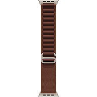 Apple Watch 49mm burgundsky červený Alpský tah - Large - provedení z přírodního titanu - Watch Strap