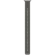 Apple Watch 49mm průsvitně černé prodloužení Oceánského řemínku - provedení z přírodního titanu - Watch Strap