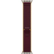 Apple Watch 49mm burgundsky červený Trailový tah - M/L - provedení z přírodního titanu - Watch Strap