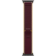 Apple Watch 49mm burgundsky červený Trailový tah - M/L - provedení z černého titanu - Watch Strap