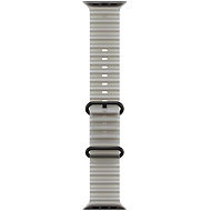 Apple Watch 49mm průsvitně šedý Oceánský řemínek - provedení z černého titanu - Watch Strap