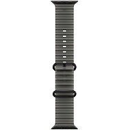 Apple Watch 49mm průsvitně černý Oceánský řemínek - provedení z černého titanu - Armband