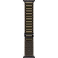 Apple Watch 49mm tmavě olivový Alpský tah - Medium - provedení z černého titanu - Armband