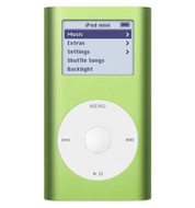iPod Mini zelený (green), 4 GB, MP3/ AAC/ AIFF přehrávač, úkolovník, hry, sluchátka, USB 2.0, FireWi - MP3 Player