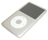 iPod Classic stříbrný (silver), 80GB, MP3/ AAC/ AIFF/ MOV/ M4V/ MP4 přehrávač, úkolovník, hry, 2.5"  - MP4 Player
