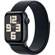 Apple Watch SE 40 mm Tmavo atramentový hliník s tmavo atramentovým prevliekacím športovým remienkom - Smart hodinky