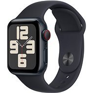 Apple Watch SE Cellular 40mm - éjfekete alumínium tok, éjfekete sport szíj, M/L - Okosóra