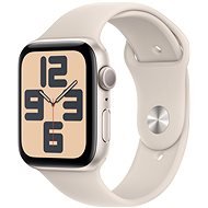 Apple Watch SE 44mm Aluminiumgehäuse Polarstern mit Sportarmband Polarstern - M/L - Smartwatch