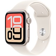 Apple Watch SE 3 Cellular 44mm Star White Aluminum with Star White Sport Strap - M/L - Smart Watch