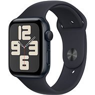 Apple Watch SE 44mm - éjfekete alumínium tok, éjfekete sport szíj, S/M - Okosóra