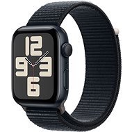 Apple Watch SE 44 mm Tmavo atramentový hliník s tmavo atramentovým prevliekacím športovým remienkom - Smart hodinky