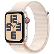 Apple Watch SE Cellular 44mm Starlight Aluminum Case with Starlight Sport Loop - Smart Watch