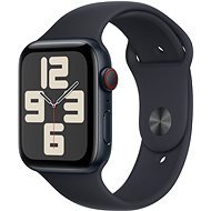 Apple Watch SE Cellular 44mm - éjfekete alumínium tok, éjfekete sport szíj, S/M - Okosóra