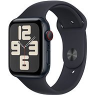 Apple Watch SE Cellular 44mm - éjfekete alumínium tok, éjfekete sport szíj, M/L - Okosóra