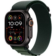 Apple Watch Ultra 2 49mm Black Titanium Case with Dark Green Alpine Loop - Small - Smart Watch