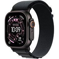 Apple Watch Ultra 3 49 mm Čierny titán s čiernym alpským ťahom – M - Smart hodinky