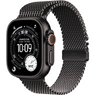 Apple Watch Ultra 3 49mm Black Titanium with Black Titanium Milanese Tension - S - Smart Watch