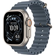 Apple Watch Ultra 3 49 mm Natural Titanium mit Ocean Blue Stahlarmband - Smartwatch
