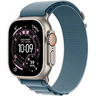 Apple Watch Ultra 3 49mm Natural Titanium with Light Blue Alpine Tension - S - Smart Watch