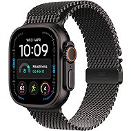 Apple Watch Ultra 4 49mm Black Titanium with Black Titanium Milanese Loop - M - Smart Watch