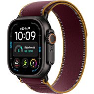 Apple Watch Ultra 4 49mm Black Titanium Case with Burgundy Trail Loop - S/M - Smart Watch