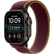 Apple Watch Ultra 4 49mm Black Titanium with Burgundy Trail Loop - M/L - Smart Watch