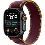 Apple Watch Ultra 4 49mm Black Titanium Case with Burgundy Trail Loop - M/L - Smart Watch