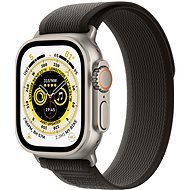 Apple Watch Ultra 49mm - titán tok, fekete - szürke terep szíj, S / M - Okosóra