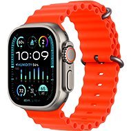 Apple Watch Ultra 2 49 mm - titántok, narancssárga óceán szíj - Okosóra