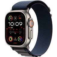 Apple Watch Ultra 2 49 mm - titántok, kék alpesi szíj, S - Okosóra