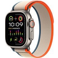 Apple Watch Ultra 2 49mm Titanium Case with Orange/Beige Trail Loop - M/L - Smart Watch