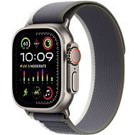 Apple Watch Ultra 2 49mm Titan-Gehäuse mit grün-grauem Trail Loop - S/M - Smartwatch